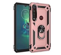 BestST Case for motorola G8 Plus/moto One Macro Case,Screen Protector,Rugged Armor Dual Layer Ultimate Rugged Anti fingerprint Anti Shock Dual Layer Full Body Protective Armor Case,