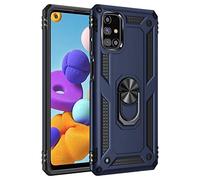 BestST Galaxy M31S Case, + HD Screen Protector [Ultimate protection] Slim Fit,Heavy Duty,Shockproof,Snowproof,Armor Cover W/Built-In Kickstand for Samsung Galaxy M31S,Blue