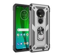 BestST motorola moto G7 Plus /g7 Case, [Armor box] [Built in Screen Protector] [Full Body] [Heavy Duty Protection] [Kickstand] Shock Reduction Case for motorola moto G7 Plus /g7(Silver)