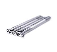 Beststamp Leather Diamond Stamps Stamping Tools 3D Geometric Pattern Leathercraft Carving Working Tools 304 Stainless Steel Stamp Set (4pcs(S+M+L+XL))