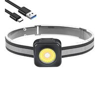 BESTSUN LED Headlamp,Head Torch Rechargeable,1200 High Lumens COB Headlamps with Red Light,Head Torches LED Super Bright with 4 Modes,Waterproof Adjustable Headlight for Running,Jogging,Fishing