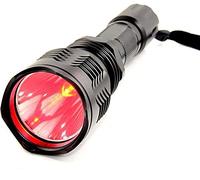 BESTSUN LED Red Light Flashlight,Powerful 1000 Lumens 350 Yard Long Range Red Hunting Flashlight Waterproof Red Tactical Torch for Astronomy Night Observation