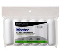 Bestt Liebco 559424600 Master White Foam Mini Roller, 6 Pack, 4 inch x 3/8 inch