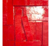 BestTeam 1 X 4 cm Stained Glass Strip,DIY Glass Mosaic Hobbies,DIY Crafts,Plates,Picture Frames,Flower Pots,Handmade Jewelry 200g (Red)