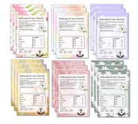 Besttile 120PCS Church Visitor Cards,4 * 6Inch Christian Invitation Church Connection Cards,Prayer Postcard for Church Greeting Praying,Confirmation,Christening