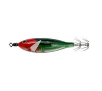 Besttoolifes 002 5.7g, Shrimp Squid Jig Lure, 5.7g Glow-in-the-Dark Crankbait with Realistic Lifelike Design for Night Fishing - 8cm Plastic + Hook Fishing Bait for Crankbaits Category