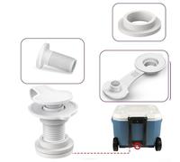 Besttoolifes 1 inch, Camping Cooler Drain Stopper Kit for 1-inch and 1.5-inch Shaft - PP Plastic Leak-Proof Cooler Drain Plug Replacement with Washers, 2-Pack