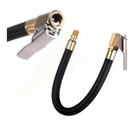 Besttoolifes 100cm Car Air Inflator Hose Extension Adapter, Rubber-Metal Construction, M8x0.8 Thread, 12.5mm Tire Chuck, for Automotive Tire Inflation