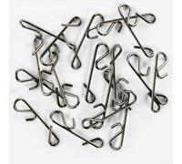 Besttoolifes 100pcs Stainless Steel Fishing Snap Clips No Knot Speedy Freshwater Swivels Plus Hooks Connectors Scale for Swivel Plus Saltwater Fishing for S to Xxl Lasting (XL)