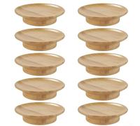 Besttoolifes 10pcs Aesthetic Wood Wine Glass, Wine Glass Charcuterie, for Enhanced Dining Experience, Add Elegance to Your Wine Tasting Events(10pcs/L)