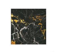 Besttoolifes 10PCS Black Gold Marble Tile Stickers Waterproof Self-Adhesive Wall Decals for Kitchen Bathroom Home Improvement Decorative PVC Floor Tiles Easy to Apply and Remove(15x15cm)