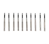 Besttoolifes 10pcs PH2 Cross Magnetic Screwdriver Bits Set, Alloy Steel Long Anti-Slip Drill Driver Bits with 1/4 Inch Hex Shank for Manual and Electric Screwdrivers, 50-150mm Assorted Lengths（100MM）