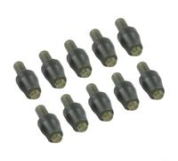 Besttoolifes 10PCS, Silicone Carp Fishing Feeder Connector for Inline Flat & Pellet Feeders - Quick-Change Hair Rig Bead, Shock Absorbing Rig Line Holder, 10 or 24 pcs Pack