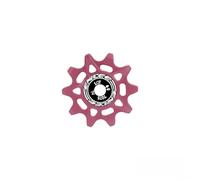 Besttoolifes 10T-Pink, Aluminum Alloy Derailleur Pulley for MTB and Road Bikes - 10T Guide Wheel with Smooth Bearings, For CNC Machined, Positive/Negative Tooth Design, Lightweight Performance