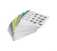 Besttoolifes 120Pcs Chord Flashcards Set With Chart, Color-Coded Music Theory Practice Cards For Beginners Kids Teachers, 88 Key Compatible Learning Tool For Keyboard