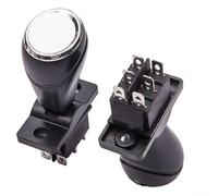 Besttoolifes 12V Children's Bumper Car Rocker Switch Forward Reverse 360° Auto Reset 10A Quick Connect Replacement Part For 6V 12V 24V Toy Vehicles Safety UL Certified