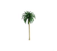 Besttoolifes 18 Piece Plastic Palm Tree Models Set 5 Sizes 7-16cm For DIY Scenery Landscape Sand Table Cake Decoration Train Layouts