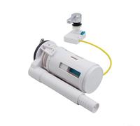 Besttoolifes 2 Inch Dual Flush Toilet Cistern Valve, Lever Operated Adjustable Water-Saving Tank Mechanism, Easy Install Replacement Kit For Most Bathroom Toilets(For Piece)