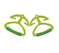 Besttoolifes 2-Pack Heavy-Duty Grocery Bag Holder with Soft Grip Handle for Shopping, Holds Up to 80 lbs, ABS and TPR Construction for Home, Yard, and