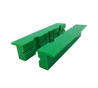 Besttoolifes 2 Pack Vise Jaw Pads Magnetic Soft Vice Jaws Pads Soft Multi-Groove Vise Covers Jaw Protectors Fit Wide Array of Vises/Vices and Blocks(6inch Green)