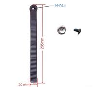 Besttoolifes 205x20mm, Snowboard Ankle Ladder Strap Binding Buckles Set - Nylon Replacement Straps with Screws & Nuts for Snowboard and Roller Skate Bindings, 265mm/225mm/205mm Sizes