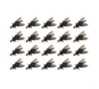 Besttoolifes 20pcs Fly Fishing Soft Bait Lure Set Having High Carbon Steel Hooks and Fish Attractant Lifelike Style for Salmon for Trout Bass Pike Carp in Freshwater (with hook Small)