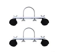 Besttoolifes 2pcs Oil-filled water-electric radiator electric heater special mobile pulley bracket, oil-filled water-electric radiator mobile pulley bracket, mobile base pulley bracket(Black)