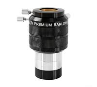 Besttoolifes 2x Barlow Eyepiece for Telescope, Double Achromatic Lens with Anti-Reflection Coating, 2-Inch to 1.25-Inch Adapter, Aluminum Alloy Astronomy