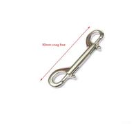 Besttoolifes 316 Snorkeling Clips Double Ended Snap Hook 120mm with Swivel Eye Stainless Steel for Marine for Hardware Scuba Diving Bolt Rope or Chain Attachment (90mm snag)