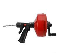 Besttoolifes 35FT Drain Auger, 10-In-1 Double Mode Drain Snake Tool, Professinal Plumbing Snake, Drain Snake, Hair Removal Tool