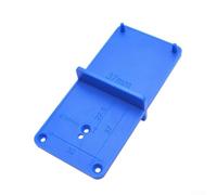 Besttoolifes 35mm 40mm Hinge Hole Drilling Guide Locator Template for Door Cabinet Installation, Woodworking Drill Bit Guide Tool with Adjustable Mounting(Blue)