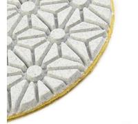 Besttoolifes 4 Inch 100mm Wet/Dry Polishing Pads 3 Step System for Granite Concrete Marble Stone Resin Bonded Abrasives Terrazzo Floor Polisher(Grit 1)