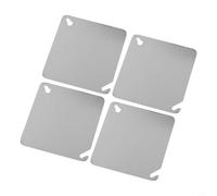 Besttoolifes 4 Inch Square Metal Electrical Box Cover Plate, Blank Junction Box Plate for UK Homes, Fire Resistant Child Proof Safety Cover for 4" Electrical