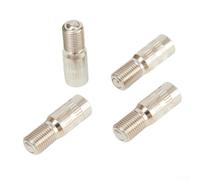 Besttoolifes 4 Pack 25mm Chrome Wheel Brass Valve Stem Truck for Plated Plus Extenders - Screw-on Tire Pressure Extensions Compatible Systems Car with Tyre