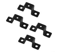 Besttoolifes 4 Pcs Square Pipe Clamp, U Shaped Connector, Fence Post Wall Fixing Bracket, Heavy Duty Conduit Clamps For Door Closed Bar Holder Strut, Pipe Tube Wire Fixing(4pcs 1in)