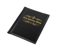 Besttoolifes 480 Pocket Coin Collection Album For 27mm Diameter, 16 For Pages Storage Holder For Penny and Currency Display, Portable Organizer