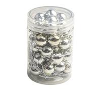 Besttoolifes 48Pcs Shatterproof Christmas Ball Ornaments With Gold Hanging Loops, 8Cm Diameter Glitter Baubles In Assorted Colors For Xmas Tree And Home Holiday Décor(Silver)
