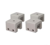 Besttoolifes 4Pcs, Aluminium Standing Seam Clamp for Solar PV Mounting on Folded Sheet Metal Roofs-Pre-Assembled, Stainless Steel Screws & Washers, 1 or 4 pcs