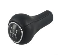 Besttoolifes 5- Gear Knob for Ford Focus 1 Mk1 from 1998 to 2004 Black Chrome Leather Manual Shift Knob Compatible Having for Ford Car Interior Accessories