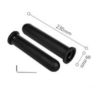 Besttoolifes 50MM, Barbell Adapter Sleeve for Converting 25mm to 50mm (1" to 2") Weight Plate Posts - PP Material, Jolt-Resistant Fastener, Black - Compatible with Olympic & Standard Barbells