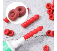 Besttoolifes 50pcs Caulk Cap for Sealing and Preserving Open Caulking Tubes, Reusable Latex Bottle Cap, Multi Size Sealant for Stor, Tube Tip Protector for