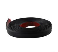 Besttoolifes 5m Black, Carpet Edge Strip for Floor Transition - TPE Seamless Threshold Trim, 5m x 3cm, Compatible with Up to 10mm Carpet & Hard Flooring, Dark Grey