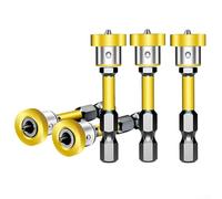 Besttoolifes 5PCS Drywall Screw Setter Strong Magnetic Float Collar Screw Holder 50Mm Cross 1/4 Inch Hex Shank Drill Bits High Torque For Impact Driver