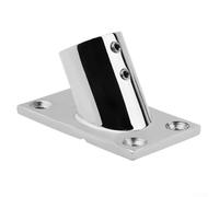 Besttoolifes 60°, Stainless Steel Boat Handrail Base 30/45/60/90 Degree Rectangular Mount for Deck & Cabin Hardware Compatible with Marine Pipes 22mm
