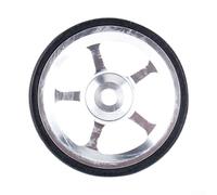 Besttoolifes 61mm Aluminium Alloy Easy Wheel Having Modified Bearing for Folding for Plus Safety Easy to Carry Strength Rim Component Rolling for Stable for Top (silver)