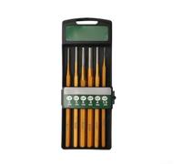Besttoolifes 6Pcs Cylindrical Chisel Set Alloy Steel Punch Woodworking Metal Stone Concrete Demolition Carving Scaling Tool 1/8" 3/16" 1/4" 5/16" 5/32" 1/16"