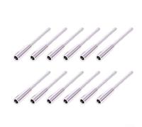Besttoolifes 6x7.5MM silver, Arrow Insert Adapter for 4.2mm Arrow Shafts - Aluminum Broadhead Connector, 12-Piece Set, Compatible with Hunting & Practice Arrows, Silver/Black