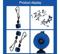 Besttoolifes 8#（30个/包）, Feeder Bead Link Swivels for Carp Fishing - Quick-Change Float Space Beans, Plastic & Copper Construction, 23mm, 10-Pack - Compatible with Pole and Match Fishing Rigs