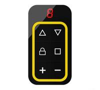 Besttoolifes 8 Channel Multi-Frequency Garage Door Remote Control Duplicator 300-915MHz Key Fob Cloner For Gate Opener Copy Device With Type-C Charging(Yellow)