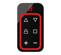 Besttoolifes 8 Channel Multi-Frequency Garage Door Remote Control Duplicator 300-915MHz Key Fob Cloner For Gate Opener Copy Device With Type-C Charging(red)